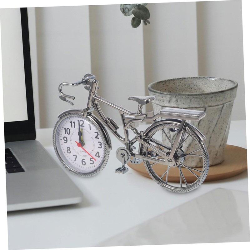 Mobestech Bicycle Alarm Clock Creative Clock for Desktop Decoration Lightweight