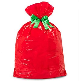 Red Jumbo Plastic Sacks 24 x 6 x 42in. (2)
