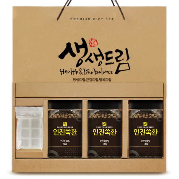 Injin mugwort pill gift set 180g 3 packs domestically produced / 인진쑥환 선물세트 180g 3개입 국산 국내산