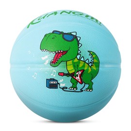 Kuangmi Dinosaurios Balón de balonces, Talla 5 (27.5 Pulgadas), Juego Deportivo para Interiores y Exteriores, Playa y Piscina para niñas y niños