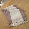Wedding Table Runner, Beige Wedding, Cotton Table Runner with Two-Tone