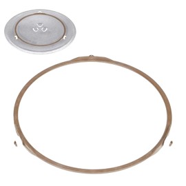 8.74Inch/22.2cm Microwave Turntable Ring Microwave Roller Ring, Glass Plate Tray Support Holder, Replacement Inner Ring - for Microwave Oven Glass Turntable Plate - Roller Height 15 mm