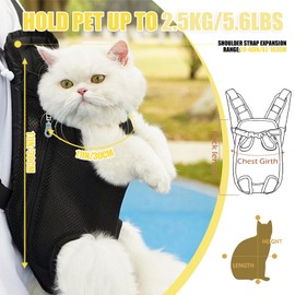 Cat Carrier Backpack, Dog Front Carrier & Adjustable Pet Carrier Backpack - Legs-Out Design, Easy-Fit for Hiking Traveling for Small Dogs/Small Travel Bag