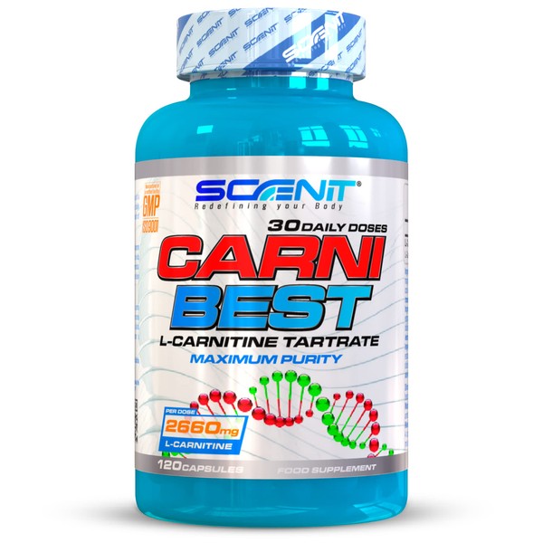 Carnitine - CARNI BEST - L Carnitine (2660 mg) - 120 gélules végétaliennes de gélules de l-carnitine - l-carnitine gelules - La Lcarnitine aide au métabolisme efficace des graisses