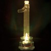Blue Plastic Number 1 Flashing Candle Holder With Birthday Candle