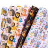 Larcenciel Birthday Wrapping Paper, 6 Pcs Colourful Kids Wrapping Paper