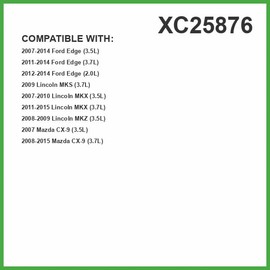 ECOGARD XC25876 Filtro de aire de cabina premium compatible con Ford Edge 2007-2015 | Lincoln MKX 2008-2015, MKZ 2008-2009, MKS 2009 | Mazda CX-9 2007