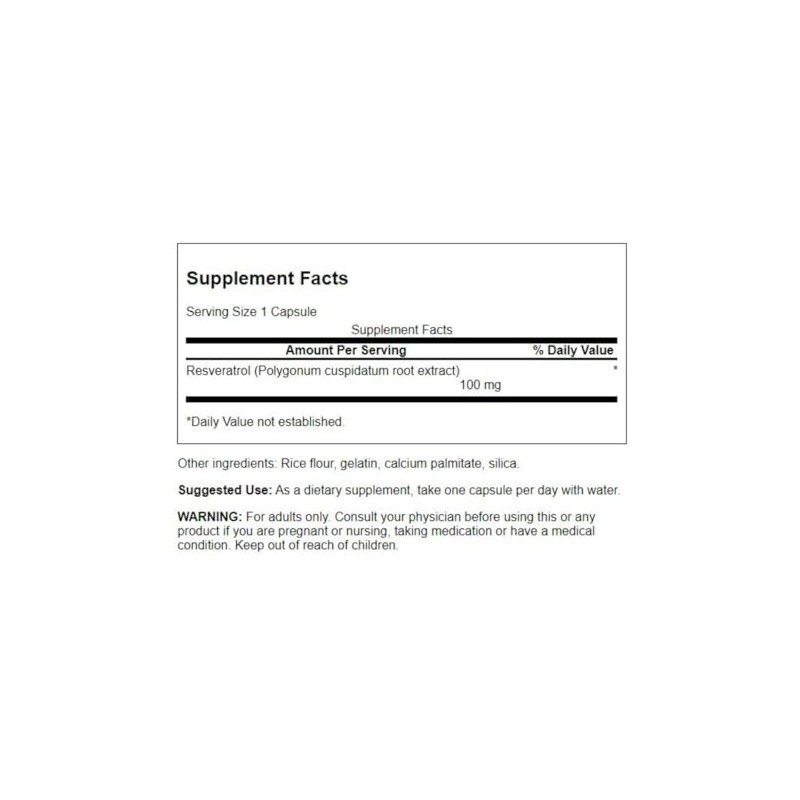 Swanson Resveratrol 100 100 Milligrams 30 Capsules