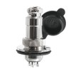 WITTKOWARE M19 Metal Connector Pair, Coupling/Mounting Plug, Screwable, Solder Connection,
