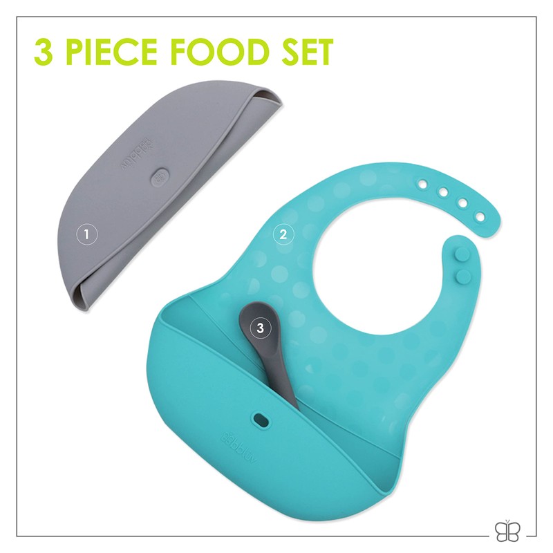 bblüv Baberos unisex para bebé, Agua (Aqua), One Size