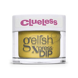 Gelish Dip Powder Clueless Collection (Ugh, As If) Yellow Nail Dip Powder, Yellow Nail Powder, Dip Powder Colors, 1.5 ounce