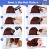 Jumbo Hair Curlers Set - 24 Large Rollers with 12