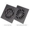 Hapivida Floor Drain, 3.89 Inch Stainless Steel Square Shower Floor
