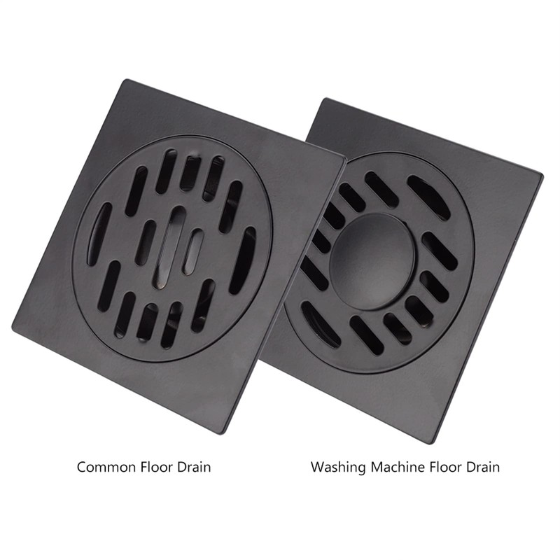 Hapivida Floor Drain, 3.89 Inch Stainless Steel Square Shower Floor