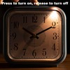 5.5" Large Analog Alarm Clock Silent Non Ticking, Gentle Wake,