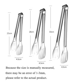 Set of 3(14'',12'',9''), Kitchen Tongs,Cooking Tongs Stainless Steel Non Stick Barbecue Tongs for Salad,BBQ,Serving,Buffet,Ice,Frying Tongs Utensils Cooking Food