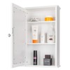 Bathroom Wall Cabinet with One Mirror Single Door Multipurpose Storage