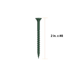 CAMO Premium Deck Screws 2" #8 ProTech (350 ct, Green)