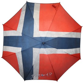 YNOT? Mini Pocket Umbrella Mini Umbrella Manual with Norway Flag, multicoloured