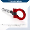 Hihaha Tow Hook/Universal Car Front Bumper Towing Hook/Durable Metal Rotary
