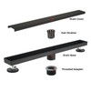 Kuaisailsk Linear Shower Drain ，with Tile Insert Panels ，28 Inch