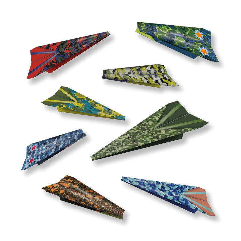 SES Creative 14288 Paper Plane with Launch Ramp, Various Colours