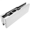PrimeMatik - Door patch fitting. Lower corner hinge in aluminum