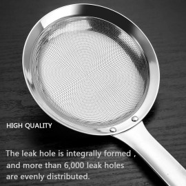 Hvanam Kitchen Skimmer Strainers Stainless Steel Mesh Colanders Food Strainers Set F...