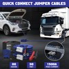 EXTRESPO 2/0 Gauge 30 FT Heavy Duty Jumper Cables, 1500Amp