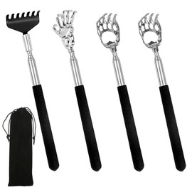 lafo Extendable Back Scratcher, Scratching Hand Back Scratcher, Telescopic Scratcher, Stainless Steel Telescopic Rod, Back Scratcher for Seniors, Women, Men