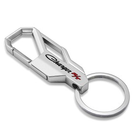 iPick Image Compatible with Dodge Charger R/T Classic Silver Carabiner-Style Snap Hook Metal Key Chain