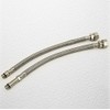 Pack of 2 flexible monobloc tap connectors 15mm x 12mm.
