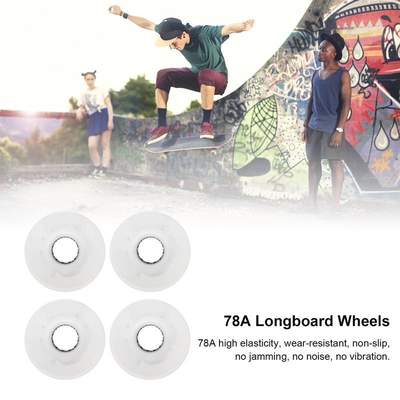 78A 60x45mm HighElastic Skateboard Flash Wheel PU Filling for Longboard