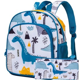 Toddler Backpack for Boys, 12" Dinosaur Preschool Kids Bookbag, Cute Animal Kindergarten Schoolbag