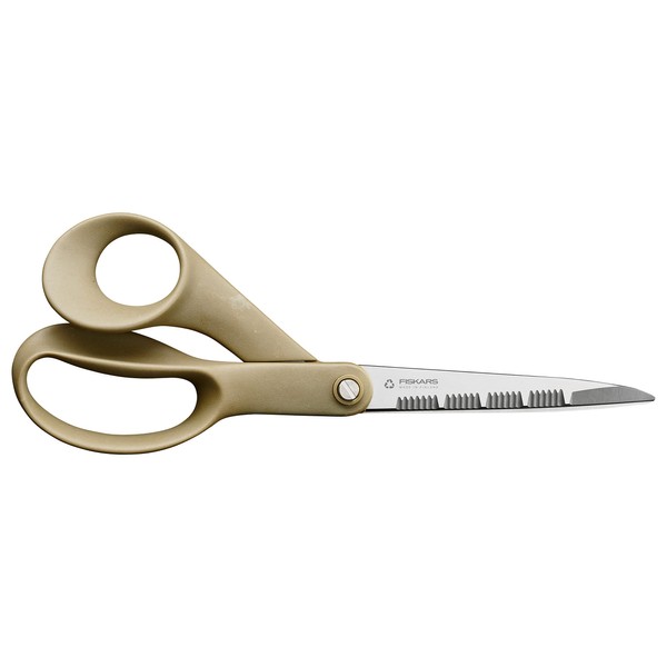 Fiskars ReNew kitchen scissors, length: 21 cm, recycled stainless steel/plastic, made from 100% recyclable materials, 1062543