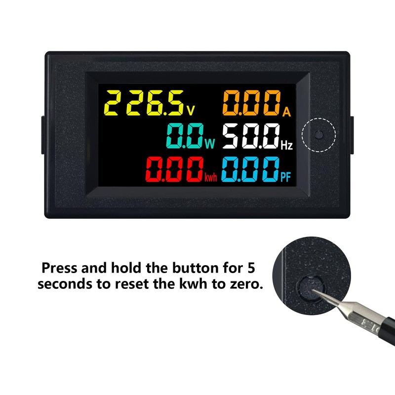 KETOTEK Digital Ammeter Voltage Meter AC 40-300V 100A Power Energy