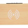 Wooden Clock Alarm Mobile Phone Wireless Charging Wood Voice Control
