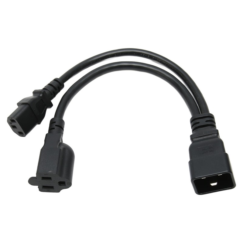 IEC320 C20 to IEC320 C13 5 15R Power Cable 1