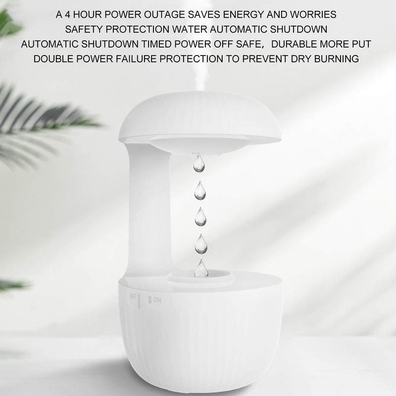 Cool Mist Humidifier 500ml Type C Anti Gravity Water Drop