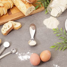 RSVP International Endurance Kitchen Collection - Herramientas de medición, aptas para lavaplatos, levadura, 2.25 cucharaditas, acero inoxidable