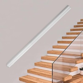Wooden Handrails, 1-14ft Non-Slip Staircase Handrail,Wall Mounted Barrier-Free Staircase Grab Bar for Elderly, for Home Garden Corridor Lofts Kindergarten Guardrail Decking Railings (5FT)