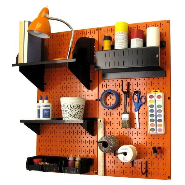 Wall Control Pegboard Hobby Craft Pegboard Organizer Storage Kit with
