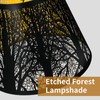 Small Lamp Shade, ALUCSET Barrel Metal Lampshade with Pattern of