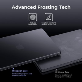 BlueSwan Compatible with MacBook Pro 14 inch Case M5 M4 M3 M2 M1 Ultra-thin Cover, A3427 A3426 A3434 A3112 A3185 A3401 A2918 A2442 Pro/Max, 2026 2025-2021, Matte Protective Hard Shell Cover - Black