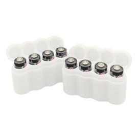 Protect Your Power Slimline A23 / 23A Battery Case, Soft Durable Material - Pack of 2 (Holds 4 Batteries)