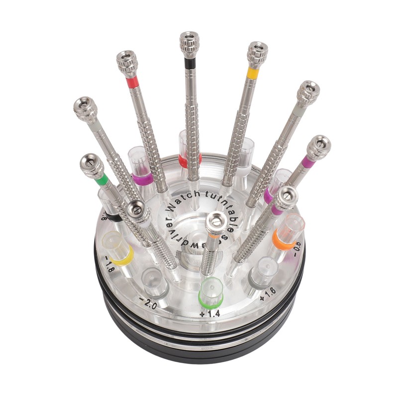 10pcs Screwdriver Kit for Watches Flat Blade Slotted Screwdriver with
