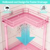 HapiRm Corner Shower Caddy Standing - 3 Tier Shower Organizer