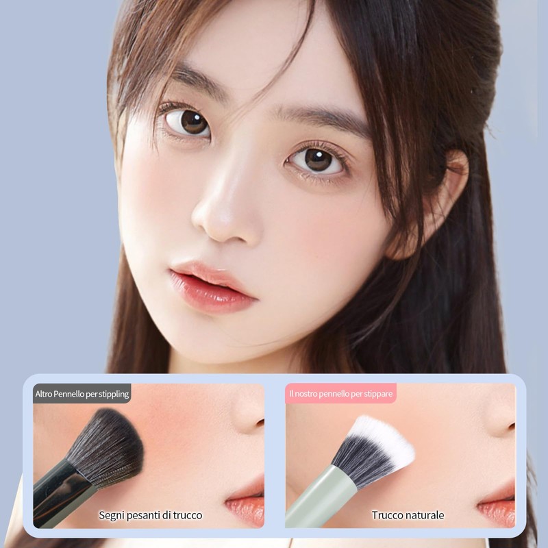 MSQ 6-Piece Makeup Brush Set Everyday Basic Essentials Brush Set