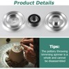 Bonsicoky 3 Pack 30mm Pottery Trimming Spinners - Durable Metal