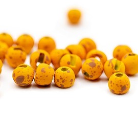 Firehole Slotted Speckled Tungsten Beads 5/64 inch (2.0 mm) Pumpkin Pie